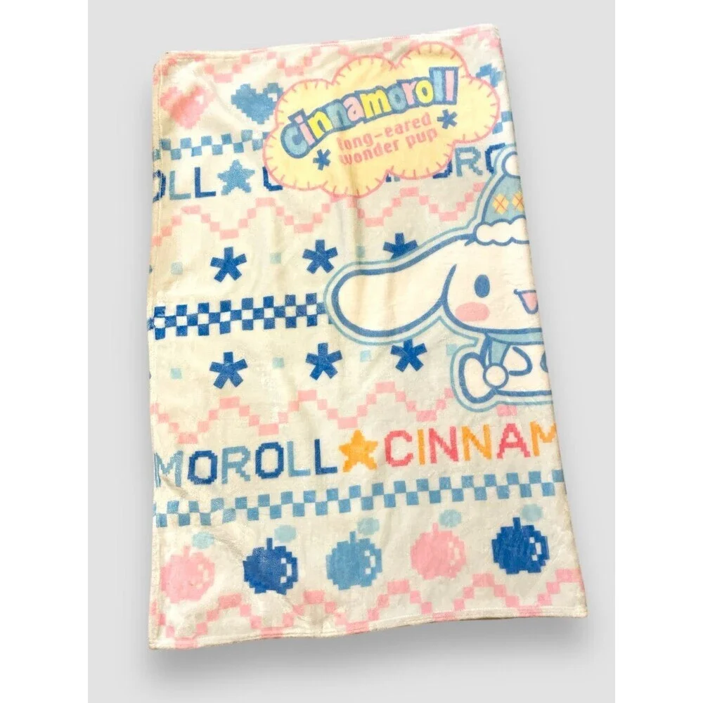 Sanrio Cinnamonroll Silk Touch Throw Blanket 40x50 Inches Hello Kitty Fleece